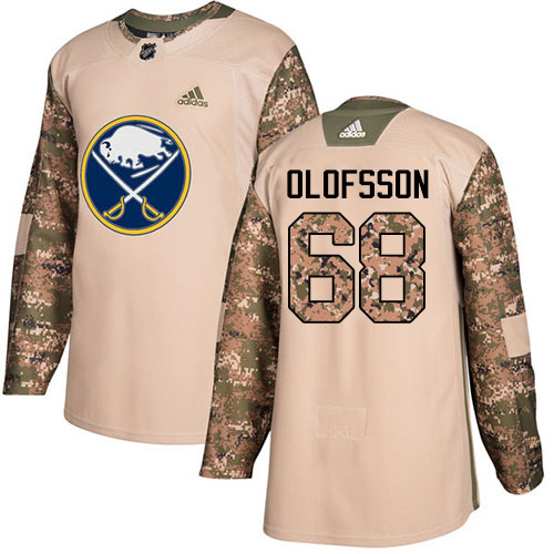 Adidas Sabres #68 Victor Olofsson Camo Authentic 2017 Veterans Day Stitched Youth NHL Jersey
